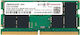 Transcend DDR5 με Module 1x16GB και Ταχύτητα 4800 για Laptop