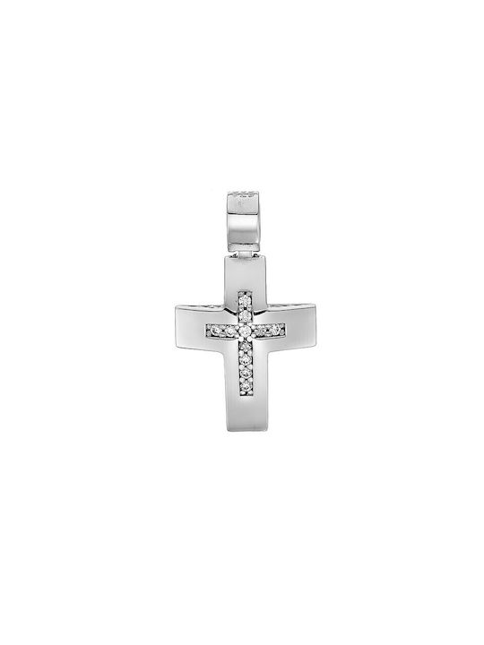 Cross in white gold 14 carat STXR07 14 carat