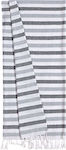 Kentia Osa 232 Beach Pareo with Fringes Gray 180x100cm