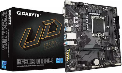 Gigabyte B760M H DDR4 rev. 1.0 Motherboard Micro ATX με Intel 1700 Socket