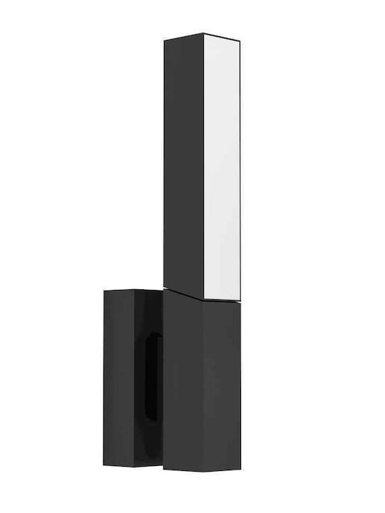 Eglo Стенен Външен Плафон LED IP44 9W с Топло бяло Светлина 6x9.5x31.5εκ.