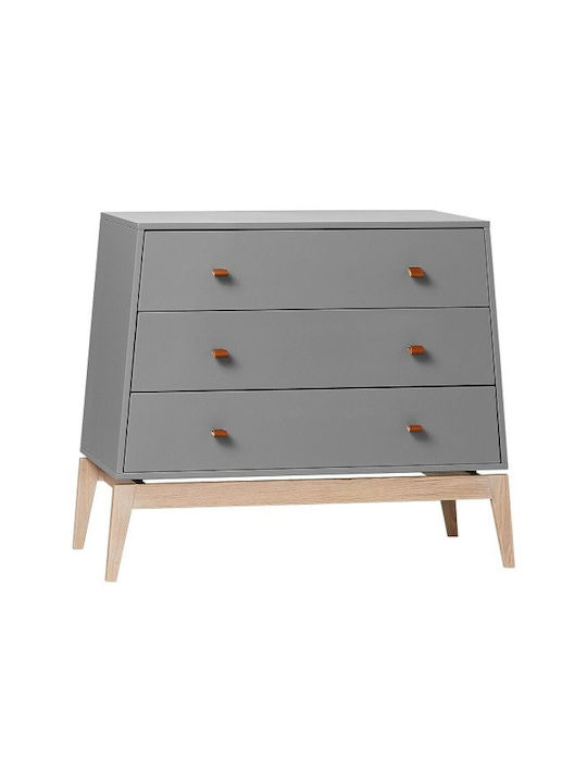 Luna Baby Kommode mit 3 Schubladen Gray 103x52x86cm