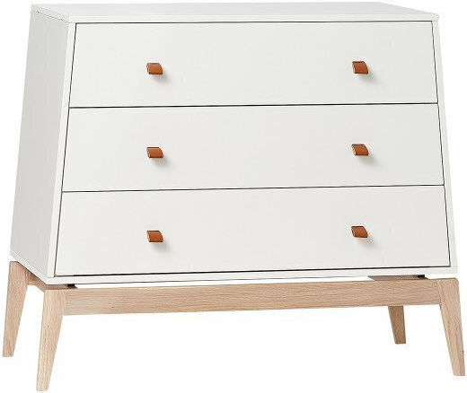 Luna Βρεφική Συρταριέρα με 3 Συρτάρια Λευκή 103x52x86cm