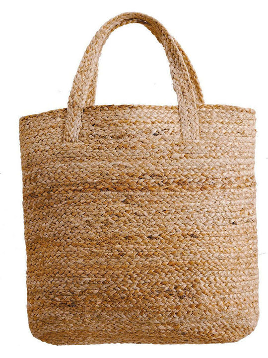 Kentia Wicker Beach Bag Beige