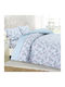 Anna Riska Premium Σετ Κουβερλί Μονό Βαμβακερό Mint 160x240cm 2τμχ