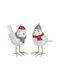 Inart Christmas Plastic Figure Little bird Height 15cm 2pcs (Μiscellaneous Designs/Colors)