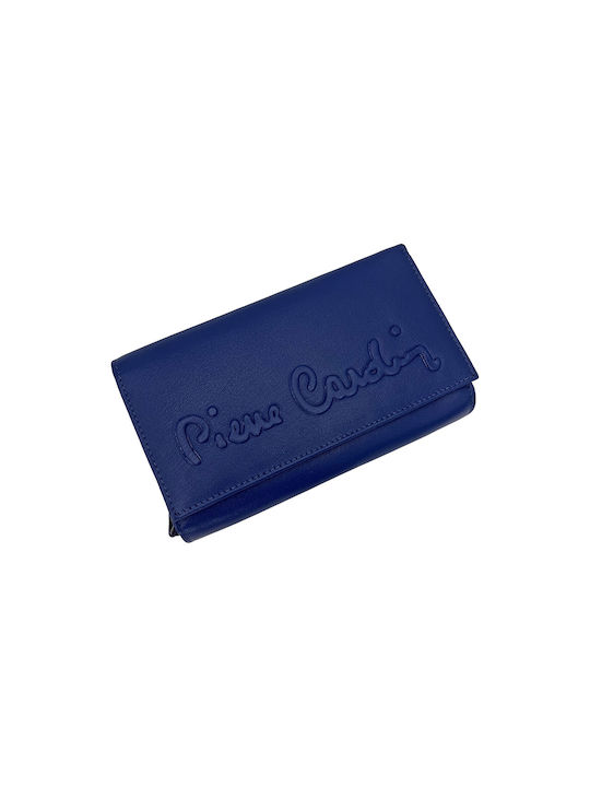 Pierre Cardin 220691 Δερμάτινο Γυναικείο Πορτοφόλι Μπλε