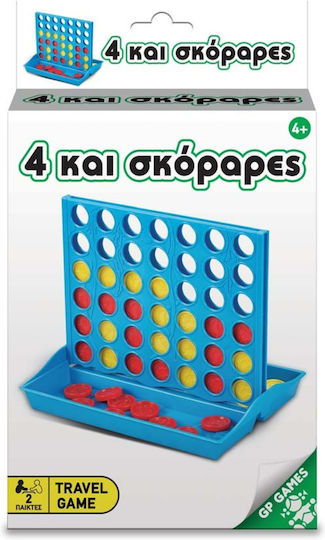 Board Game 4 και Σκόραρες for 2 Players 4+ Years Old Giochi Preziosi