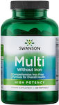 Swanson High Potency Multi Without Iron Βιταμίνη 120 μαλακές κάψουλες