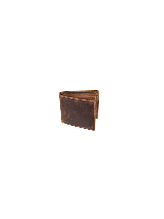 Fetiche Leather 10-927 Δερμάτινο Ανδρικό Πορτοφόλι Καφέ