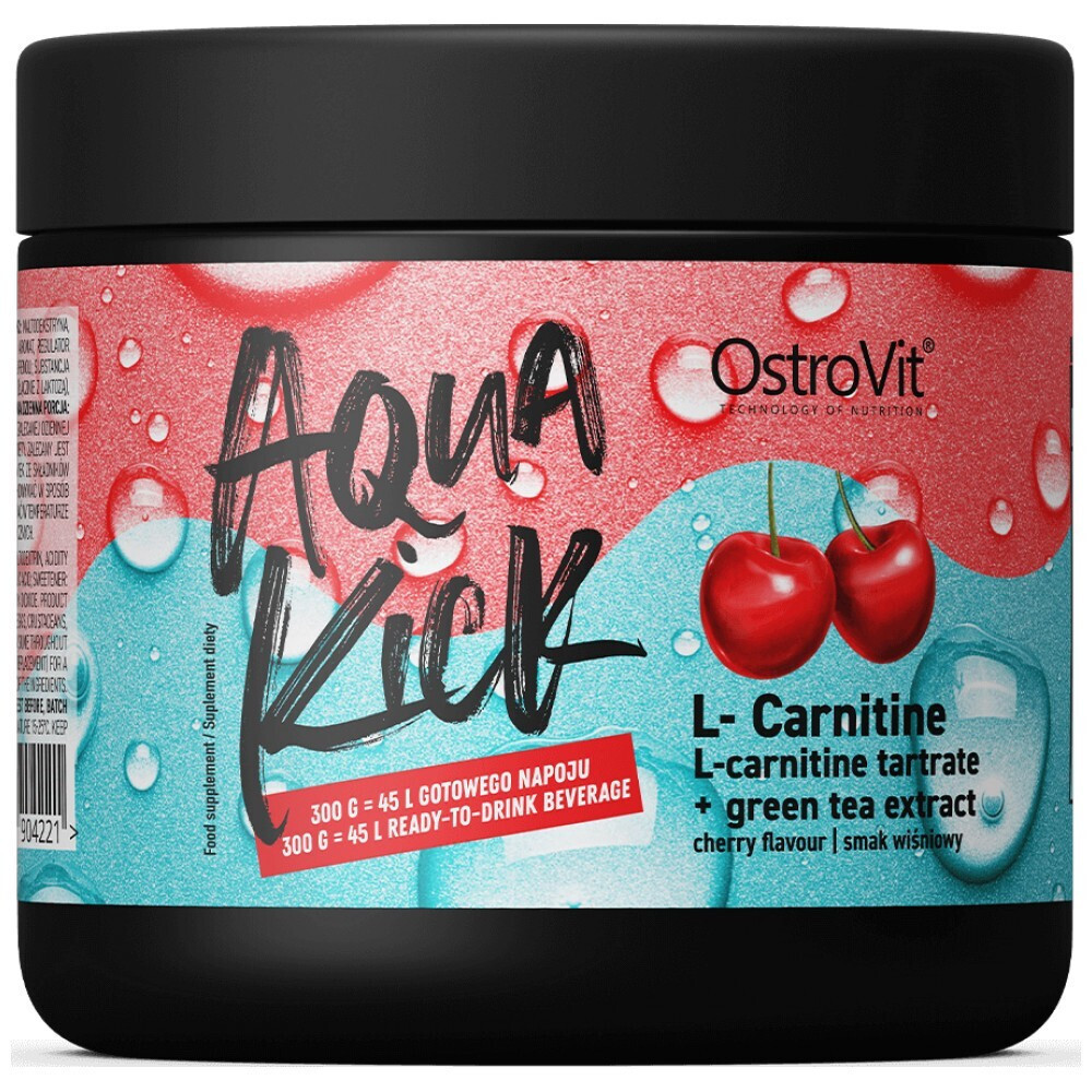 OstroVit Aqua Kick LCarnitine & Green Tea Extract και Γεύση Κεράσι