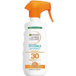 Garnier Ambre Solaire Invisible Protect Bronze Crema protectie solara Cremă pentru Corp SPF30 în Spray 270ml