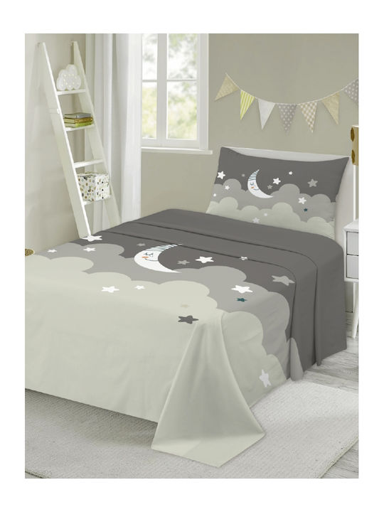 Casa Colori Dark Grey Moon Pătură pentru bebeluși Bumbac Gri 120x160cm
