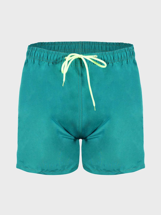 Men's swimsuit shorts monochrome.Summer Collection GREEN