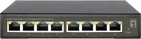 Level One GES-2108 v1 Unverwaltet L2 Switch mit 8 Ports Gigabit (1Gbps) Ethernet