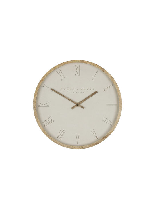 Zaros Wall Clock Metallic Beige Ø30cm