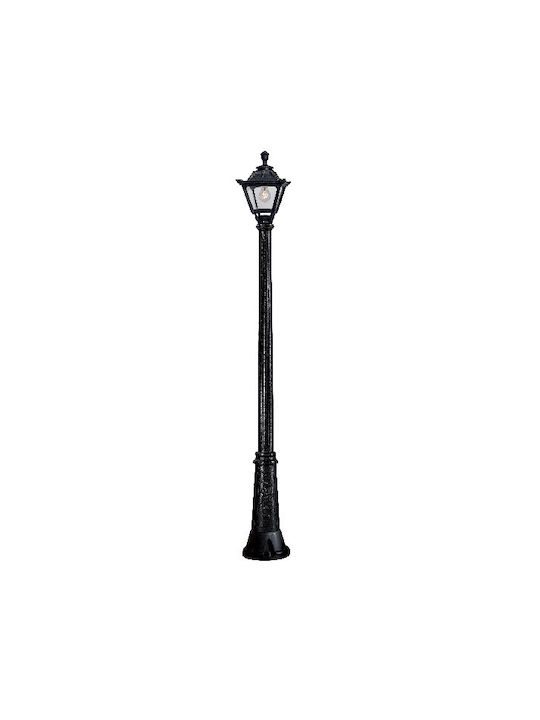 Elmark Golia Outdoor Post Lamp 8W IP55 for E27 Socket Black