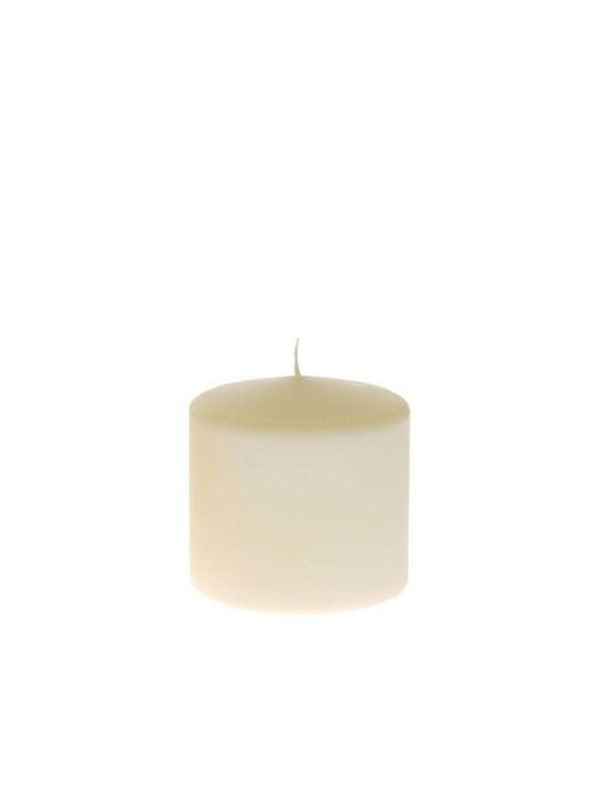 Iliadis Decorative Candle Κρεμ 10x10cm 2pcs