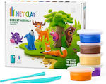 Hey Clay Forest Animals Kinder Ton Mehrfarbigs