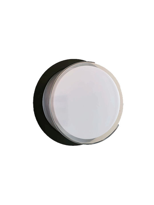 Elmark Wall-Mounted Outdoor Ceiling Light LED IP44 12W with Natural White Light