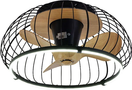 Inlight Minnewanka Deckenleuchte 70cm mit Leuchte Braun / Schwarz
