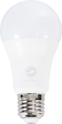 GloboStar Λάμπα LED για Ντουί E27 και Σχήμα A60 Θερμό Λευκό 1410lm Dimmable