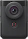 Canon Βιντεοκάμερα Powershot V10 Vlogging Kit Black 4K UHD @ 30fps Αισθητήρας CMOS Αποθήκευση σε Κάρτα Μνήμης με Οθόνη Αφής 2" και HDMI / WiFi