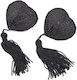 Naughty Toys Burlesque Jewel Nippelabdeckungen Schwarz Burlesque Jewel Nippelpasties