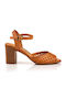 Leder Sandalen Tabac Braun