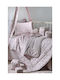 Down Town Home Set Kinderbettbezug Einzel mit Kissenbezug Baumwolle Rosa 175x245cm