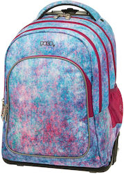 Polo Compact Σχολική Τσάντα Τρόλεϊ Δημοτικού σε Γαλάζιο χρώμα