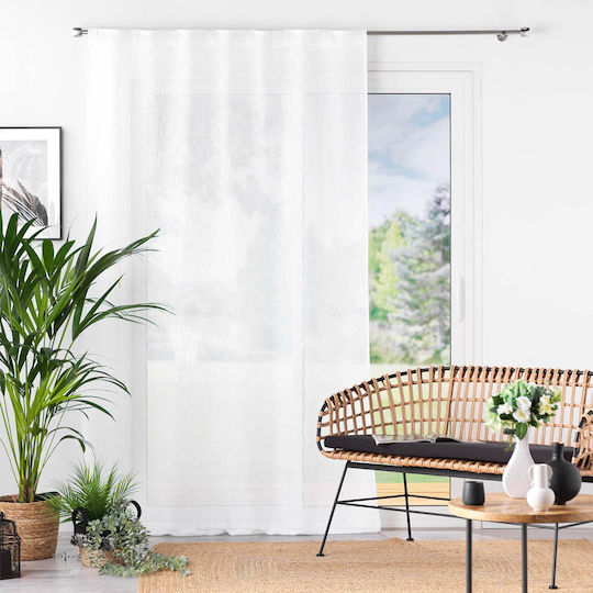Douceur d'Intérieur L-C Haltona Mit Obere Registerkarte Weiße 140x240cm Vorhänge