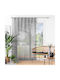 Douceur d'Intérieur Curtain with Tab Top L-C Haltona Gray 140x240cm