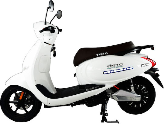 Tisto Sunshine Електрически скутер Мощност 7000W Автономия 110км Бял Цвят