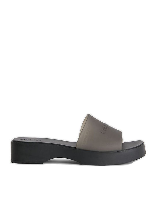 Platforme Dama De Vară Tip Slip On Negre