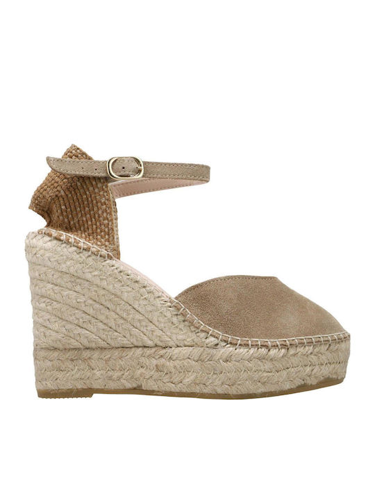 Macarena Damenplattformen im Espadrilles-Stil Topo
