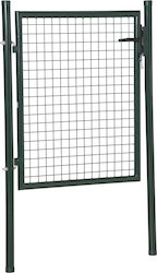 HomCom Μεταλλική Πόρτα Φράχτη σε Πράσινο Χρώμα 97cm x 1.5m