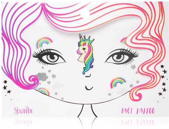 Snails Face Tatoo - Unicorn Kids Tattoos