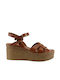 Milanos Women's Sandals Platforms Leather 441 Taba