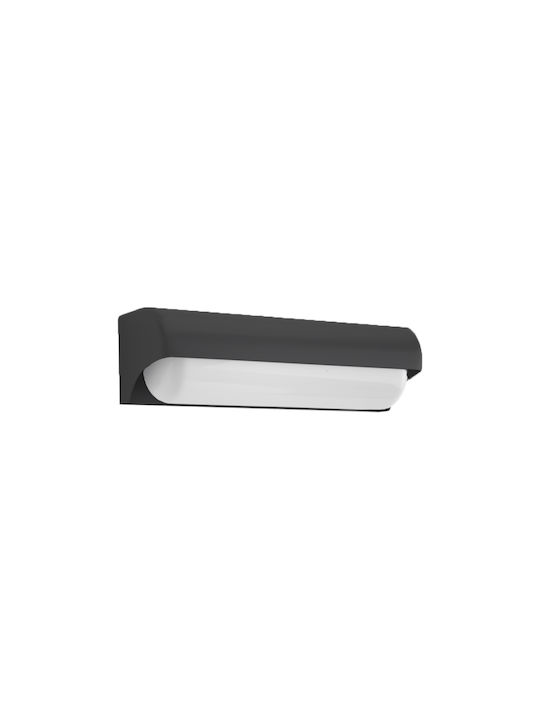 Inlight Erie Waterproof Wall-Mounted Outdoor Ceiling Light with Integrated LED Black