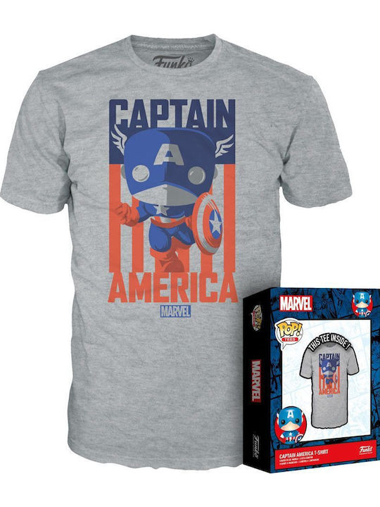 Funko Pop! Tees Marvel: Captain America - Captain America (M) (M)