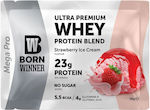 Born Winner Ultra Premium Whey Protein Blend Molkenprotein mit Geschmack Erdbeer-Eiscreme 30gr