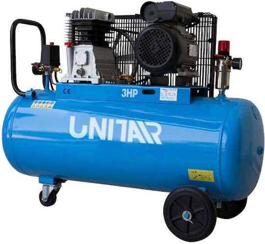 Unitair Work 200/3 Single-Phase Air Compressors with Power 3hp and Airtank 200lt 060-098-1200