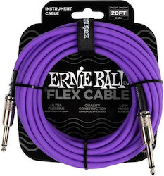 Ernie Ball Flex Cable 6.3mm male - 6.3mm male 6...