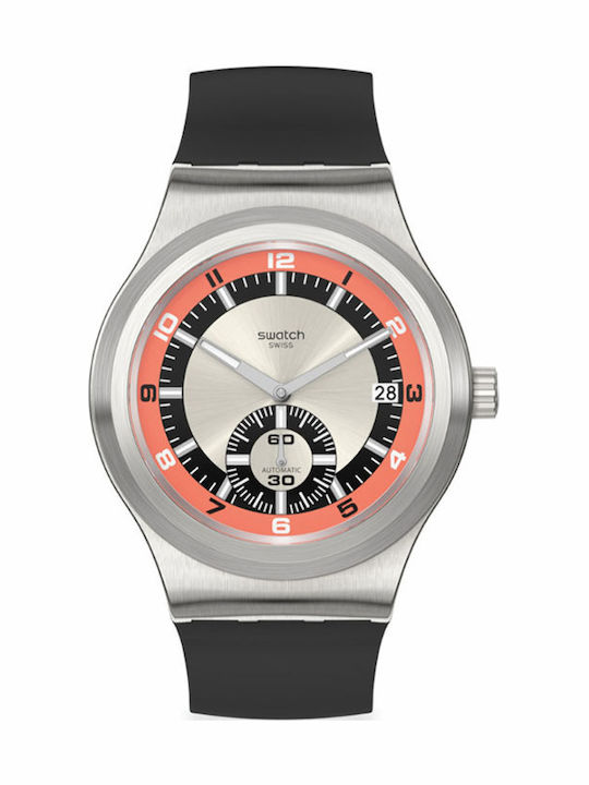 Swatch Swatch Women's Watch Automatic with Black Rubber Strap