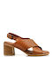 Leder Sandalen Anatomisch Tabac Braun