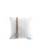Douceur Sofa Cushion L-C Alizee Made of 100% Cotton White 40x40cm