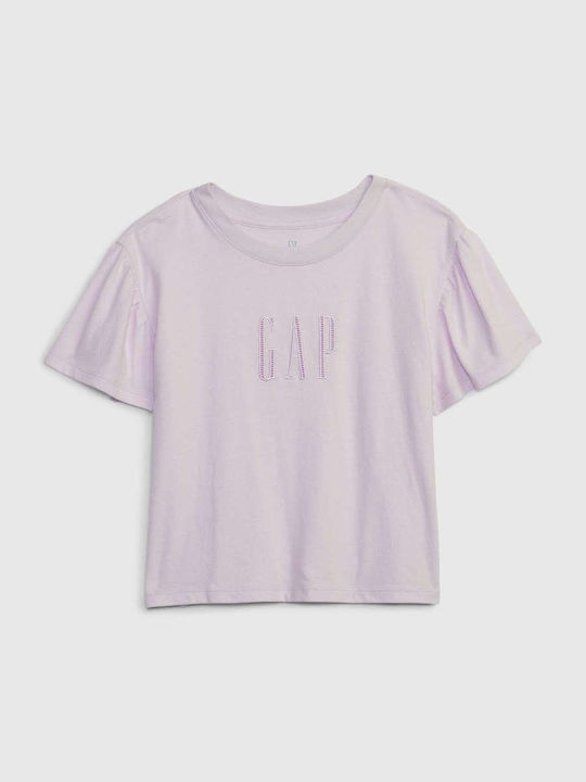 GAP Kids Blouse Short Sleeve Purple