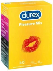 Durex Προφυλακτικά Pleasure Mix 40τμχ 56mm με Ραβδώσεις Durex Προφυλακτικά Pleasure Mix 40τμχ 56mm με Ραβδώσεις