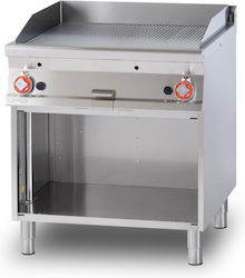 Lotus Commercial Flat Top Natural Gas Griddle with Ribbed Plate 18kW 80x90x90cm FTR-98GS